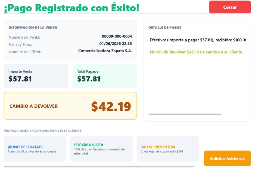 Cobro · pago exitoso