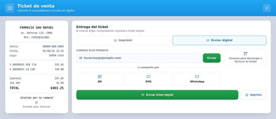 Tickets digitales · vista previa